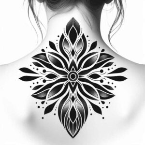 unending – tattoo design ideas free ai generated – continuous-pattern – for-hand – Gallery: mandalas-and-similar-inkby-ai