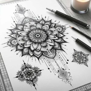 zen – tattoo design ideas free ai generated – circle-of-life – for-triceps – Gallery: mandalas-and-similar-inkby-ai