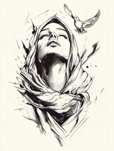 for-women – tattoo design ideas free ai generated – dynamic-shadows – for-forearm – Gallery: mary-inkby-ai