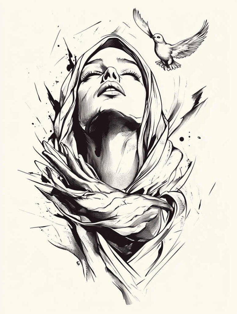 for-women – tattoo design ideas free ai generated – dynamic-shadows – for-forearm – Gallery: mary-inkby-ai