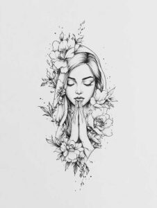 mary-and-love – tattoo design ideas free ai generated – emotional-depth – for-foot – Gallery: mary-inkby-ai