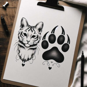 pure-outline – tattoo design ideas free ai generated – cosmic-order – for-heel – Gallery: minimalistic-inkby-ai