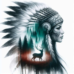 native-ornamental-tattoo-neotraditional-vivid-color-for-abdomen – tattoo design ideas free ai generated – Gallery: native-american-women-inkby-ai