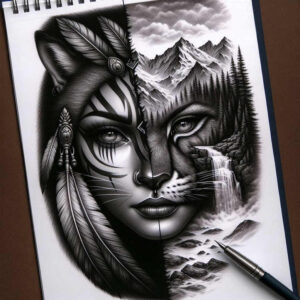 native-amulet-tattoo-surrealism-altered-reality-for-spine – tattoo design ideas free ai generated – Gallery: native-american-women-inkby-ai