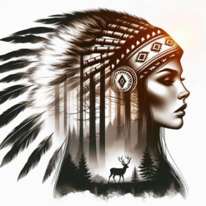 native-geometric-pattern-tattoo-realism-refined-contrast-for-lower-thigh – tattoo design ideas free ai generated – Gallery: native-american-women-inkby-ai