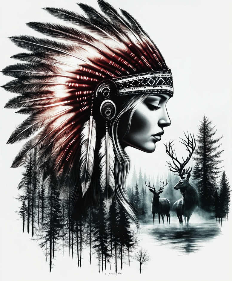 native-earth-symbol-tattoo-realism-smooth-gradients-for-neck – tattoo design ideas free ai generated – Gallery: native-american-women-inkby-ai