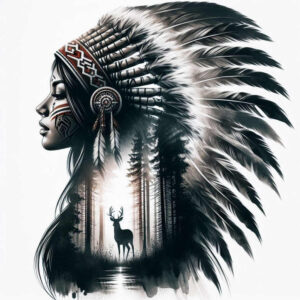 native-craft-tattoo-neotraditional-detailed-textures-for-upper-thigh – tattoo design ideas free ai generated – Gallery: native-american-women-inkby-ai