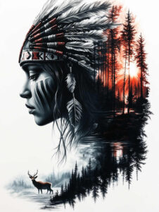 native-power-symbol-tattoo-realism-subtle-saturation-for-chest – tattoo design ideas free ai generated – Gallery: native-american-women-inkby-ai