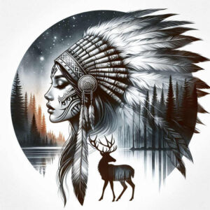 native-american-women tattoo design ideas subtle highlights traditional symbolising determination
