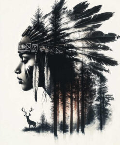 native-american-women tattoo design ideas Realism studio quality warrior for upper shoulder
