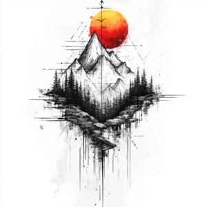 earth-tattoo – tattoo design ideas free ai generated – realism-subtle-saturation – for-inner-arm – Gallery: nature-inkby-ai