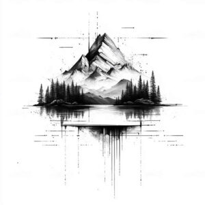 star-tattoo – tattoo design ideas free ai generated – neotraditional-balanced-tones – for-shoulder-blade – Gallery: nature-inkby-ai