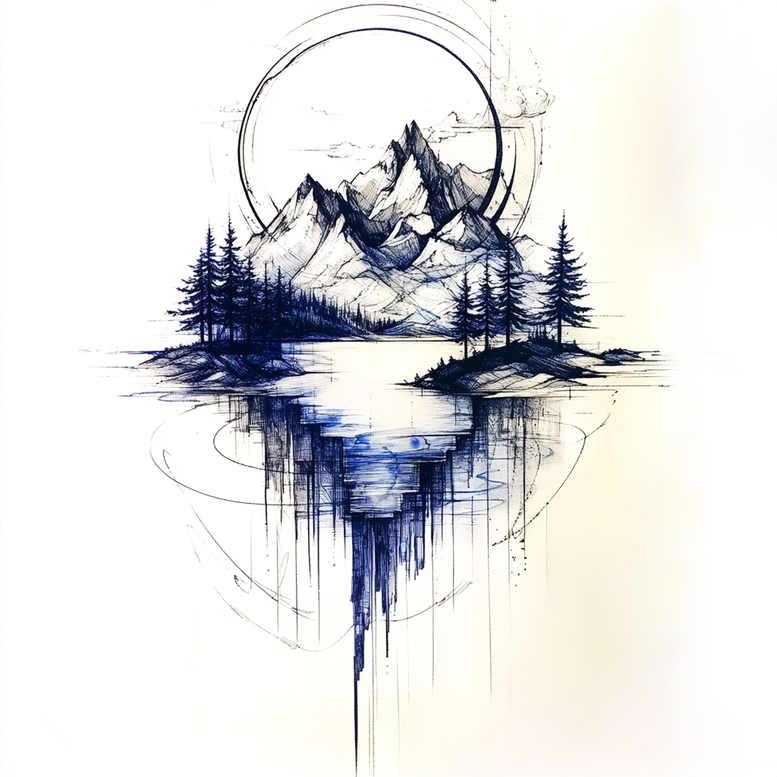 nature tattoo design ideas realistic movement detailed leaves symbolising courage