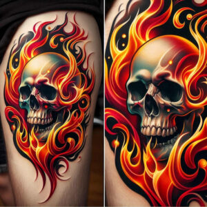 classic-tattoo-detail – tattoo design ideas free ai generated – clean-shape – for-side-torso – Gallery: old-school-neo-traditional-inkby-ai