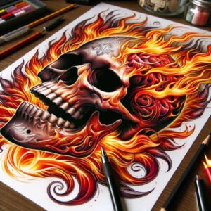 neotraditional-vibes – tattoo design ideas free ai generated – discreet-mark – for-elbow – Gallery: old-school-neo-traditional-inkby-ai