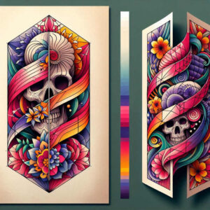 old-school-animals – tattoo design ideas free ai generated – thin-line – for-palm – Gallery: old-school-neo-traditional-inkby-ai