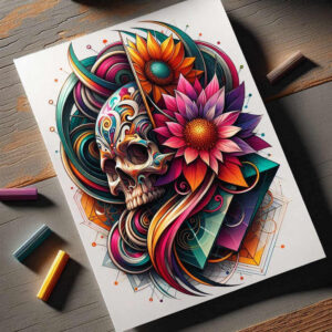 vivid-colors – tattoo design ideas free ai generated – pure-motif – for-triceps – Gallery: old-school-neo-traditional-inkby-ai