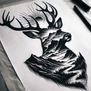 animals-in-motion – tattoo design ideas free ai generated – surrealism-transcendent – for-triceps – Gallery: other-animals-inkby-ai
