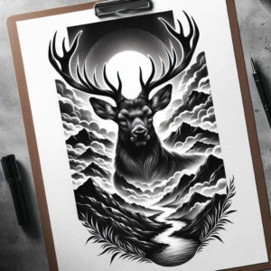 animals-life-symbol – tattoo design ideas free ai generated – surrealism-morphic-transformation – for-foot – Gallery: other-animals-inkby-ai