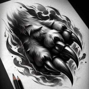 animals-with-detail – tattoo design ideas free ai generated – neotraditional-artistic-shading – for-spine – Gallery: other-animals-inkby-ai