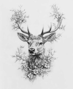 animals-with-shading – tattoo design ideas free ai generated – surrealism-altered-reality – for-upper-chest – Gallery: other-animals-inkby-ai
