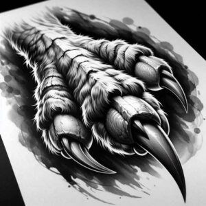 forest-animals – tattoo design ideas free ai generated – neotraditional-bold-outline – for-lower-leg – Gallery: other-animals-inkby-ai