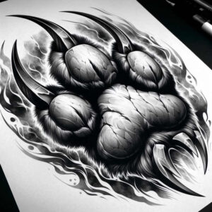 geometric-animals – tattoo design ideas free ai generated – neotraditional-dynamic-color – for-sternum – Gallery: other-animals-inkby-ai