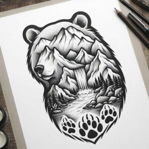 other-animals tattoo design ideas Surrealism mystical animal spirits shows determination