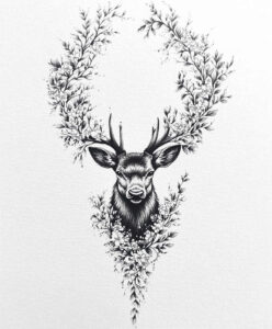 other-animals tattoo design ideas bright color fierce embodying endurance