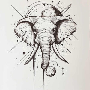 other-animals tattoo design ideas Surrealism floating elements realistic strength and power