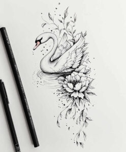 bird-dot-tattoo – tattoo design ideas free ai generated – realism-clean-background – for-sternum – Gallery: other-birds-inkby-ai