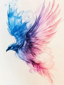bird-movement-tattoo – tattoo design ideas free ai generated – realism-tattoo-reflection – for-wrist-side – Gallery: other-birds-inkby-ai