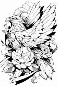 mystical-bird-tattoo – tattoo design ideas free ai generated – realism-gradient-tones – for-scapula – Gallery: other-birds-inkby-ai