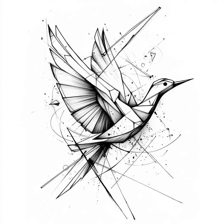 other-birds tattoo design ideas glossy bold lines for scapula