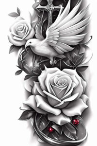 other-birds tattoo design ideas Realism digital realism bold silhouette for lower chest
