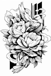 other-birds tattoo design ideas Realism reflection effect detailed feathers for toe