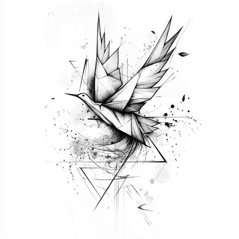 other-birds tattoo design ideas low-key detailed wings for upper back