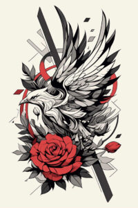 other-birds tattoo design ideas Realism detail accuracy dynamic pose for palm