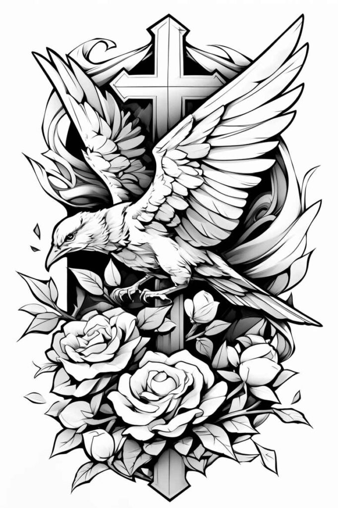other-birds tattoo design ideas glowing expressive eyes represents courage