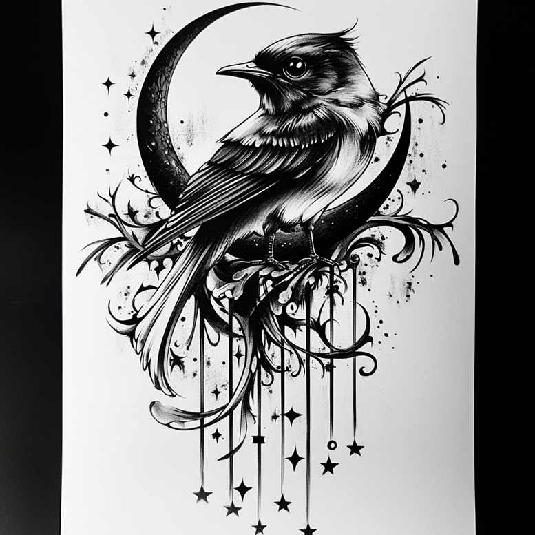 other-birds tattoo design ideas Realism photographic quality layered for hip