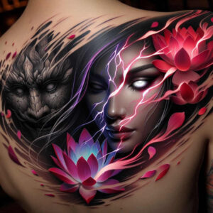 dark-animal-tattoo – tattoo design ideas free ai generated – realism-photorealistic-drawing – for-stomach – Gallery: other-dark-inkby-ai