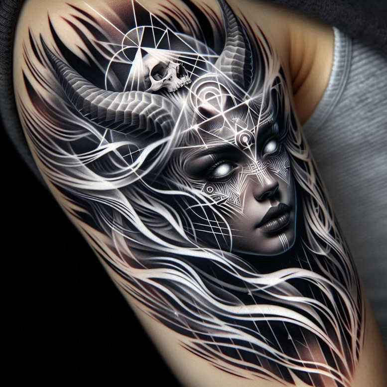 dark-color-tattoo – tattoo design ideas free ai generated – neotraditional-vintage-influence – for-palm – Gallery: other-dark-inkby-ai