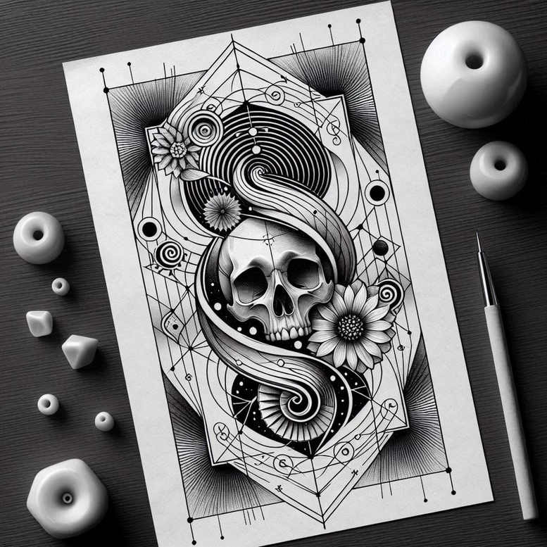dark-element-tattoo – tattoo design ideas free ai generated – neotraditional-solid-blacks – for-back – Gallery: other-dark-inkby-ai
