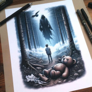 dark-form-tattoo – tattoo design ideas free ai generated – surrealism-enigmatic-light – for-back – Gallery: other-dark-inkby-ai