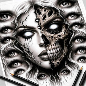 dark-light-tattoo – tattoo design ideas free ai generated – realism-soft-contrast – for-temple – Gallery: other-dark-inkby-ai