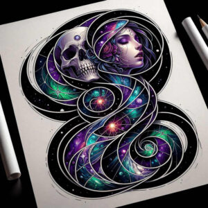 dark-light-tattoo – tattoo design ideas free ai generated – surrealism-vivid-hallucination – for-side – Gallery: other-dark-inkby-ai