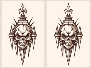 dark-nature-tattoo – tattoo design ideas free ai generated – neotraditional-layered-fill – for-upper-back – Gallery: other-dark-inkby-ai