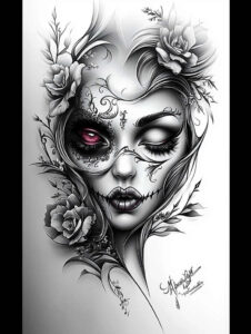 dark-ornament-tattoo – tattoo design ideas free ai generated – surrealism-juxtaposition – for-inner-arm – Gallery: other-dark-inkby-ai