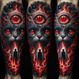 dark-pattern-tattoo – tattoo design ideas free ai generated – realism-real-ink-flow – for-lower-arm – Gallery: other-dark-inkby-ai