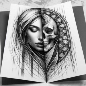 dark-pattern-tattoo – tattoo design ideas free ai generated – realism-sharp-focus – for-upper-arm – Gallery: other-dark-inkby-ai